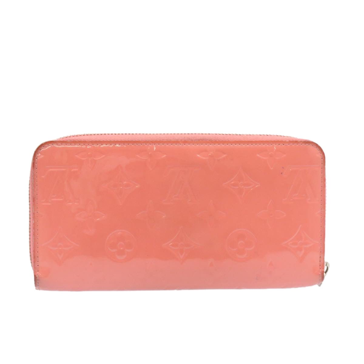 LOUIS VUITTON Monogram Vernis Zippy Wallet Long Wallet Pink M93202 LV Auth 24344 | AlmaBagz