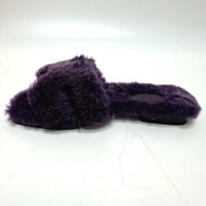 HERMES Sandals Sheepskin purple Oran Sheepskin Women 36 Used | AlmaBagz