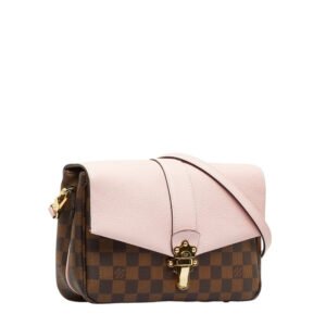 Louis Vuitton Louis Vuitton Damière N44244 Shoulder Bag PVC/Ledger Magnolia Pink Brown | AlmaBagz