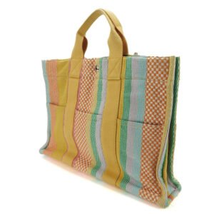 HERMES Handbag canvas multicolor Fool Toe Tote MM Women Used | AlmaBagz