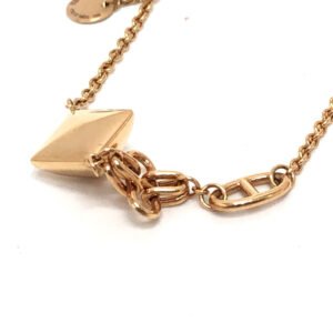 HERMES bracelet 18K Pink Gold gold 750PG Chene Dunkle Medor Ronde Multi Women Used | AlmaBagz