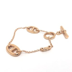 HERMES bracelet 18K Pink Gold gold Chene Dunkle Farandole Women Used | AlmaBagz
