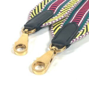 HERMES Shoulder strap Canvas / leather multicolor Sangle Kaval Women Used | AlmaBagz