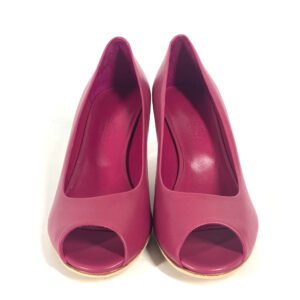 HERMES pumps leather pink Women 35 Used | AlmaBagz