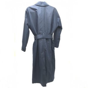 HERMES trench coat cotton Navy With belt Thin spring coat Women 34 Used | AlmaBagz