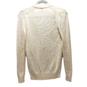 HERMES cardigan silk beige Outerwear Long Sleeve Women 36 Used | AlmaBagz