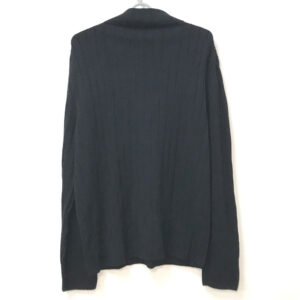 HERMES sweater Wool, Silk, Cashmere black Turtleneck Long Sleeve Apparel stripe mens L Used | AlmaBagz