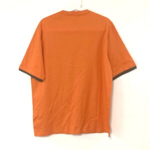 HERMES Short sleeve T-shirt cotton Orange logo mens M Used | AlmaBagz