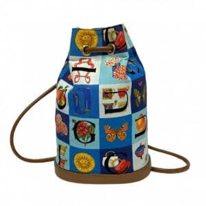 GUCCI Backpack Leather, Canvas multicolor Overall handle Shimo Women Used | AlmaBagz