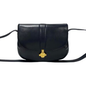 GUCCI Shoulder Bag Calfskin, Leather Navy GG logo Metal Women Used | AlmaBagz