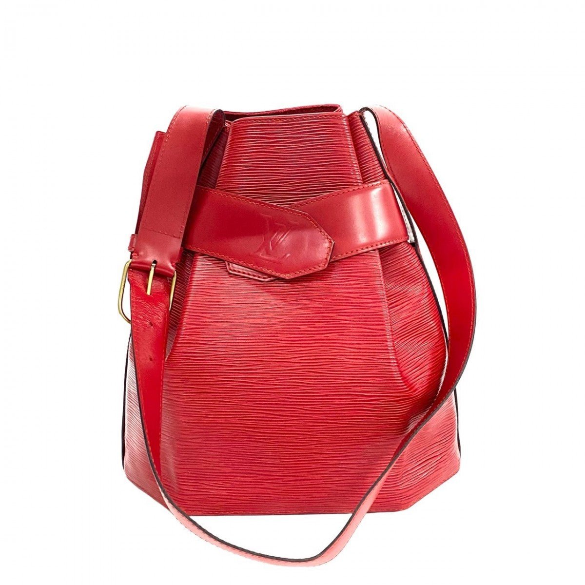 LOUIS VUITTON Shoulder Bag Epi Leather Red Epi Sac de Paul PM | AlmaBagz