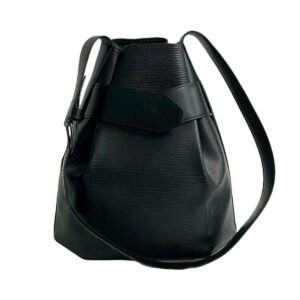 LOUIS VUITTON Shoulder Bag leather black Epi Sac De Paul PM | AlmaBagz