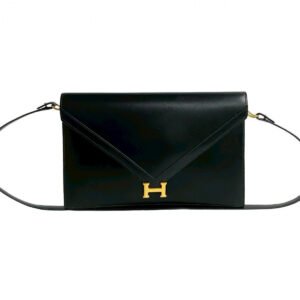 HERMES Shoulder Bag Box scarf black Lidi | AlmaBagz