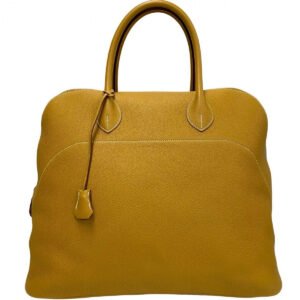 HERMES Handbag leather yellow Bolide Relax 45 | AlmaBagz