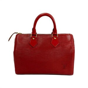 LOUIS VUITTON Handbag Epi Leather Red Epi Speedy 25 | AlmaBagz