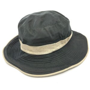 HERMES hat Nylon, suede gray H logo mens 57 Used | AlmaBagz