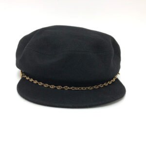 HERMES Casquette cashmere cashmere black Chene Dunkle | AlmaBagz