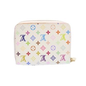 LOUIS VUITTON Monogram Multicolor Zippy Coin Purse White M93741 LV Auth 25121 | AlmaBagz
