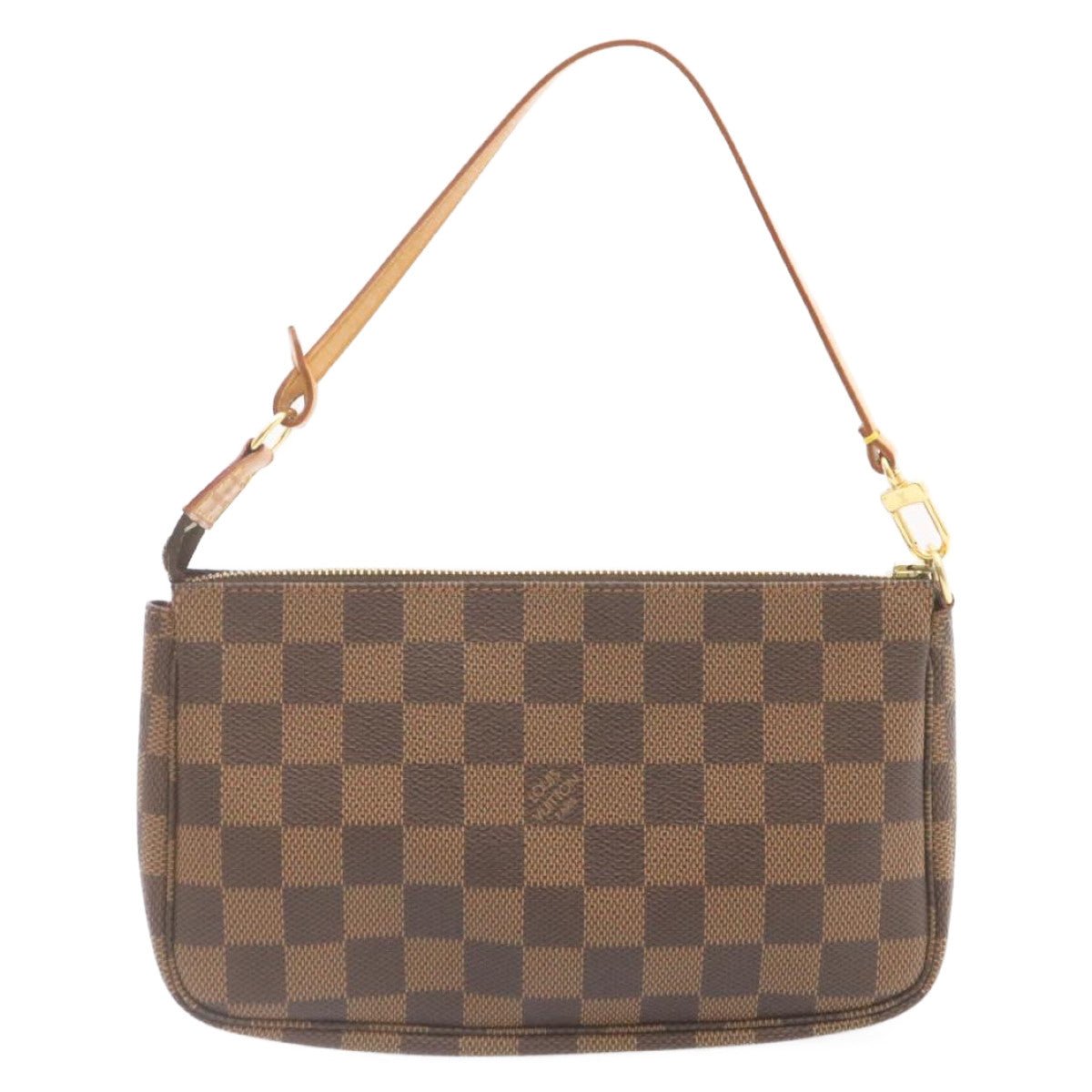 LOUIS VUITTON Damier Ebene Pochette 100th Accessoires Pouch N41206 Auth 25208A | AlmaBagz