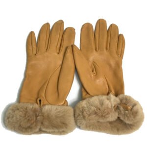 HERMES Glove leather Beige type Cadena Charm Princess 6.5 | AlmaBagz