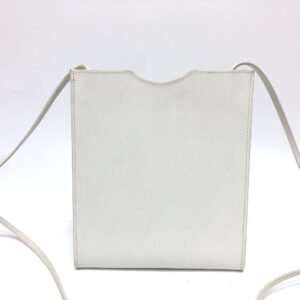 HERMES Shoulder Bag leather white Onimetu | AlmaBagz