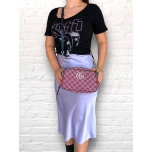 Gucci Bag GG Canvas Small Marmont Matelassé Crossbody Bag | AlmaBagz