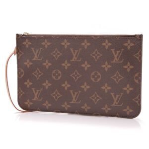 Louis Vuitton Neverfull Pouch Wristlet - Monogram | AlmaBagz