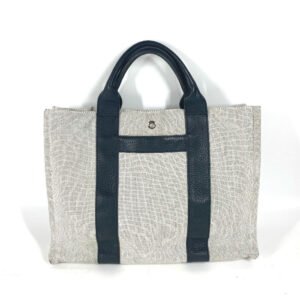 HERMES Tote Bag Toile H, Leather black Sac Arne MM | AlmaBagz