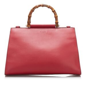 Gucci Medium Bamboo Nymphaea Tote Bag | AlmaBagz