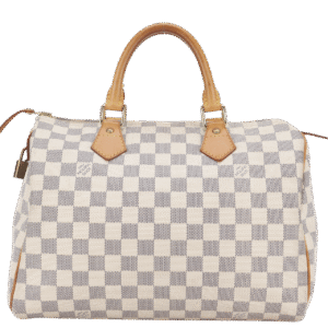 LOUIS VUITTON N41370 SPEEDY 30 DAMIER AZUR WITH LOCK ONLY NO KEY | AlmaBagz