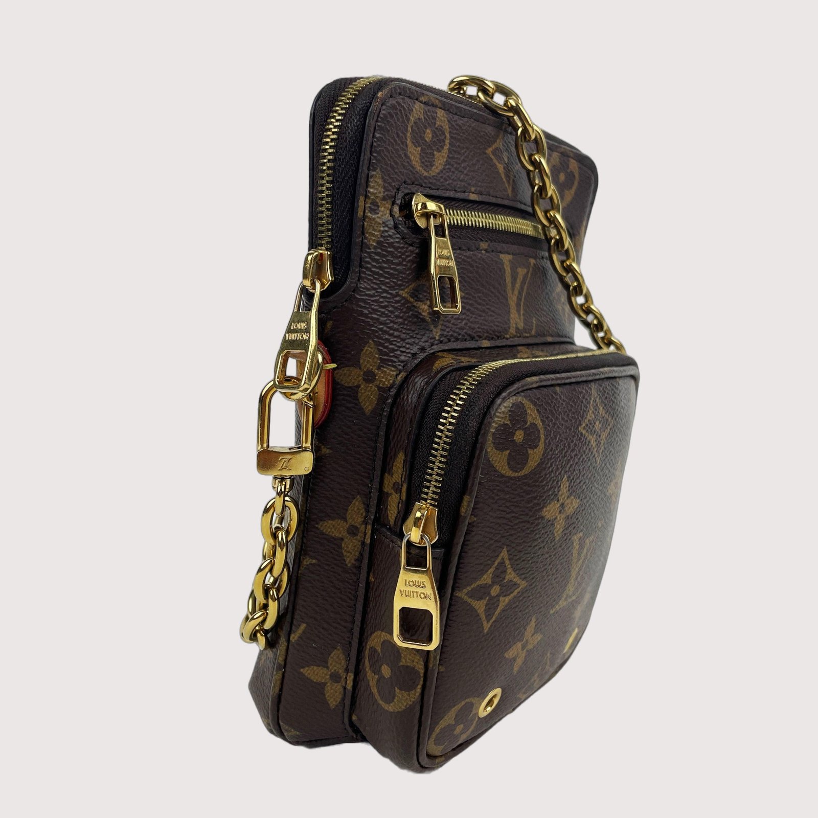 Louis Vuitton Monogram Utility Phone Sleeve Crossbody | AlmaBagz