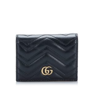 Gucci GG Marmont Matelasse Compact Wallet Small Wallets | AlmaBagz