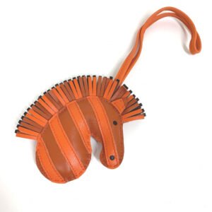 HERMES Bag charm Leather / Anemiro Orange Gee Gee Savannah Women(Unisex) Used | AlmaBagz