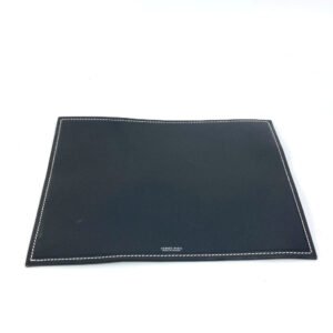 HERMES Other miscellaneous goods leather blue reversible Mouse pad | AlmaBagz