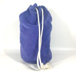 HERMES Shoulder Bag cotton Blue type Marine Pattern Drawstring bag Women Used | AlmaBagz