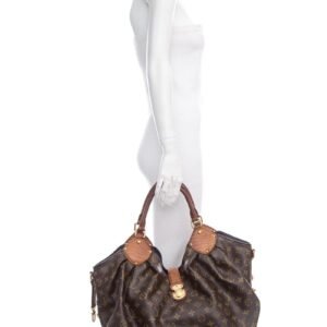 Louis Vuitton 2012 Brown Mahina Monogram & Alligator HandBag | AlmaBagz