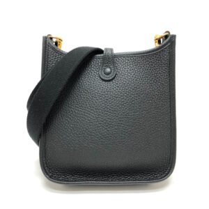 HERMES Shoulder Bag H069426CK Taurillon Clemence black Evelyn TPM Amazone Women Used | AlmaBagz