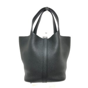 HERMES Handbag leather black Picotan Lock PM Women Used | AlmaBagz