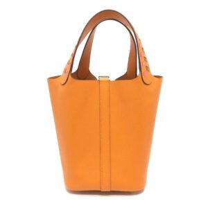 HERMES Handbag Epsom Orange Picotan Lock PM Tresage Women Used | AlmaBagz