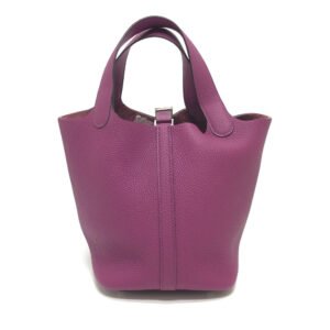 HERMES Handbag Togo purple Picotan Lock PM Women Used | AlmaBagz