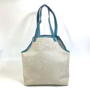 HERMES Tote Bag Toile Ash / Taurillon Clemence blue Shoulder Bag Shoulder Bag Jardine PM Women Used | AlmaBagz
