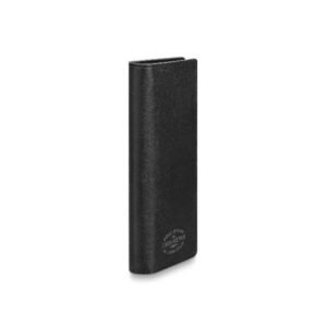 Louis Vuitton Brazza Taiga Articles De Voyage Louis Vuitton Malletier Wallet Noir | AlmaBagz