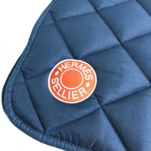 HERMES Other miscellaneous goods polyester Navy for horses tack Under saddle bib for horse racing 《Swing》 | AlmaBagz