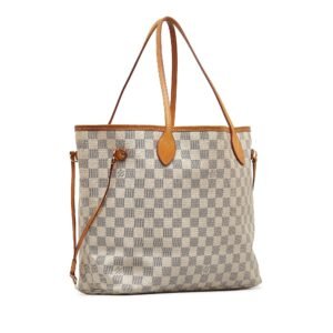 LOUIS VUITTON Damier Azur Neverfull MM Tote Bag | AlmaBagz