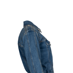 LOUIS VUITTON Denim Bomber Jacket Blue | AlmaBagz