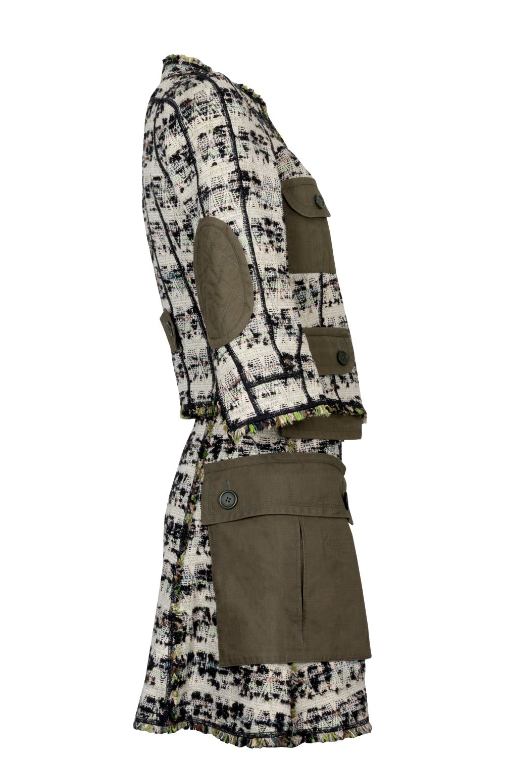 LOUIS VUITTON 2010 Tweed Two Piece Green | AlmaBagz