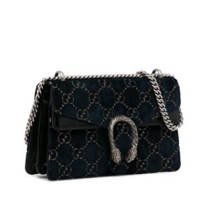 Gucci Dionysus GG Black Velvet | AlmaBagz