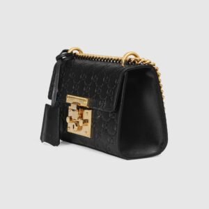 Gucci Padlock Small Signature Shoulder Bag Black | AlmaBagz