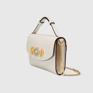 Gucci Zumi White Smooth Leather Mini Bag | AlmaBagz
