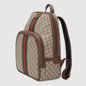 Gucci Ophidia GG Medium Backpack Beige Black | AlmaBagz